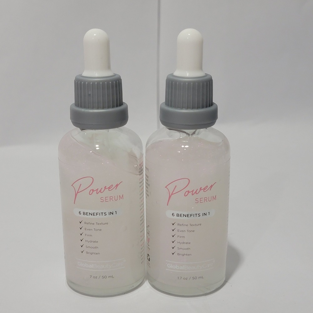 Global Beauty Care Power Serum 6 Benefits In 1 Niacinamide Retinol 1.7oz 2 Pack